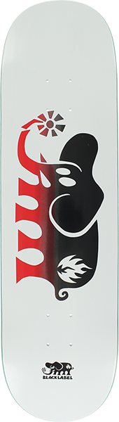Black Label Elephant Fade Skate Deck-8.5 Wht/Blk/Red ...