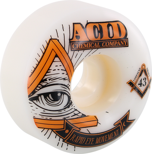 ACID REM PYRAMID 55mm 101a WHT WHEELS SET