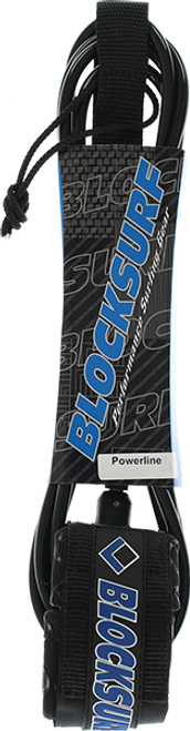 BLOCK SURF POWERLINE LEASH 6' SOLID BLACK