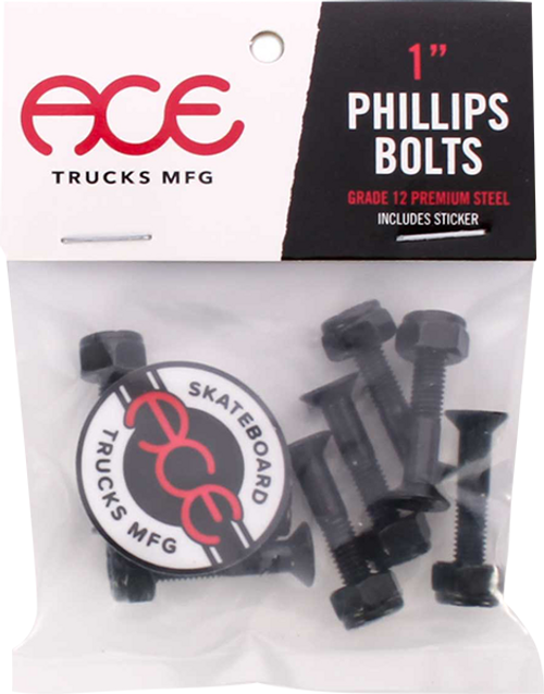 ACE 1" PHILLIPS HARDWARE SET BLACK