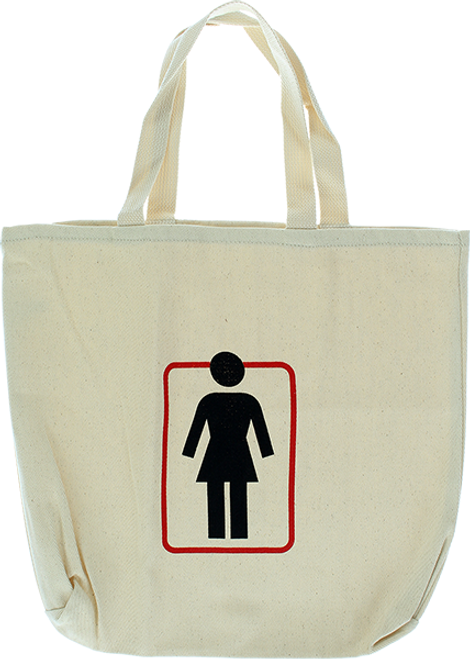 GIRL UNBOXED CANVAS TOTE BAG NATURAL