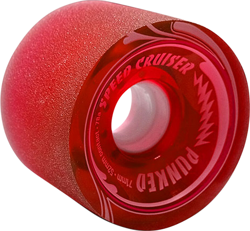 PUNKED SPEED CRUISER 70mm 78a GEL RED WHEELS SET