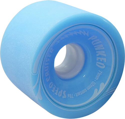 PUNKED SPEED CRUISER 70mm 78a SOLID BABY BLUE WHEELS SET