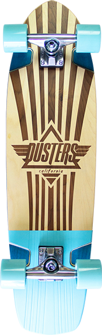 DUSTERS KEEN RETRO FRAME CRUSIER SKATEBOARD COMPLETE 31 TEAL