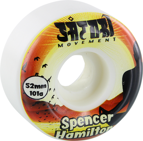 SATORI HAMILTON ENLIGHTENMENT 52mm 101a WHITE WHEELS SET