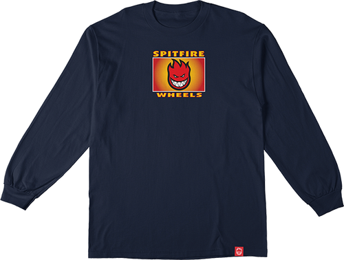 SPITFIRE SPITFIRE LABEL L/S LARGE  NAVY