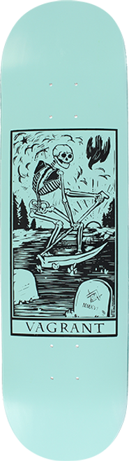 VAGRANT DEATHCARD SKATE DECK-8.12 SEAFOAM