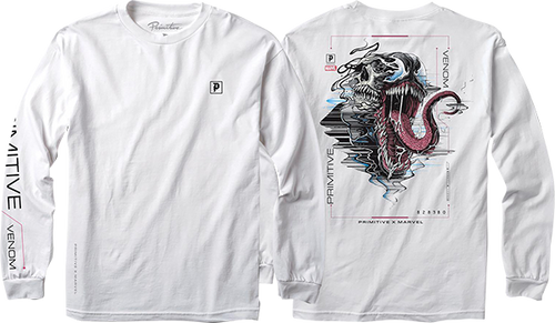 PRIMITIVE VENOM LS SMALL WHITE