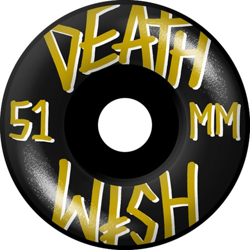 DEATHWISH STACKED 51mm BLK/GOLD/WHT Skateboard Wheels