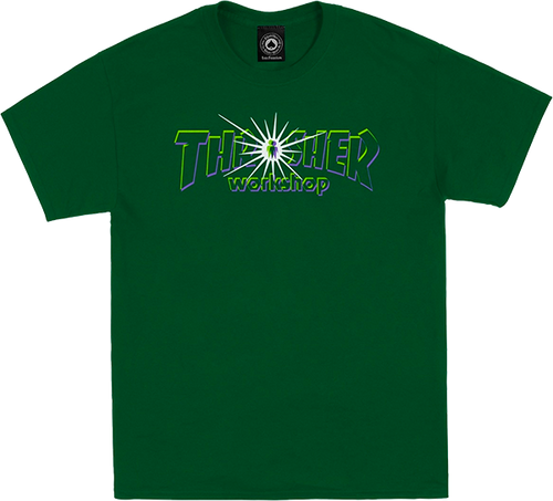 THRASHER X AWS NOVA SS TSHIRT SMALL FOREST GREEN