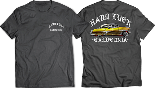 HARD LUCK 54 LOVE SS TSHIRT SMALL GUNMETAL