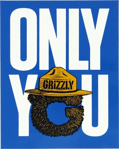 GRIZZLY ONLY YOU DECAL 1pc