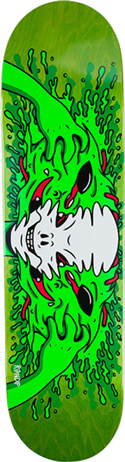 RIPNDIP SKULL FACE ALIEN SKATEBOARD DECK-8.25 GREEN