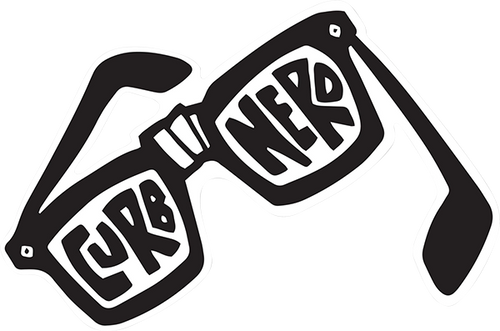 BLACK LABEL CURB NERD DECAL 4X3"