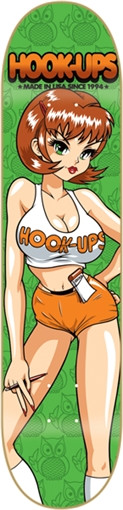 HOOKUPS HOOT-UPS SKATEBOARD DECK -8.12