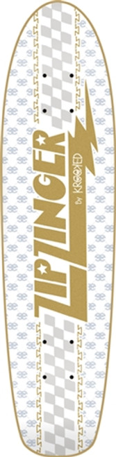 KROOKED ZIP ZINGER LUKSHUREE SKATEBOARD DECK-7.5x30.35