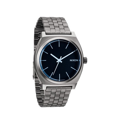 NIXON Time Teller Gunmetal Blue Crystal Watch