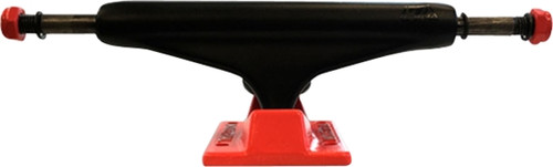 INDUSTRIAL IV 5.25 BLK/NEON RED W/BLK LOGO  Trucks Set of 2