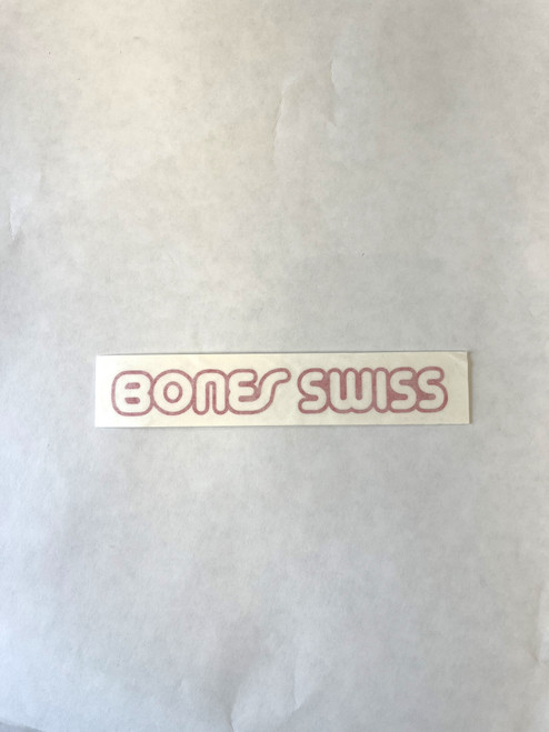 Bones DieCut Bones Swiss Sticker Red 8inch