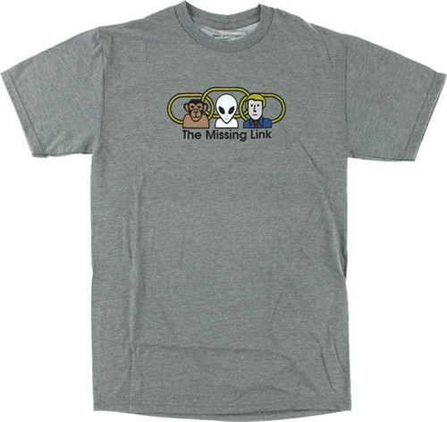 ALIEN WORKSHOP MISSING LINK SS TSHIRT MEDIUM HEATHER GREY