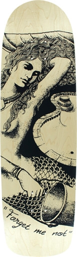 HURT LIFE MERMAID SKATEBOARD DECK-9.5x32.5