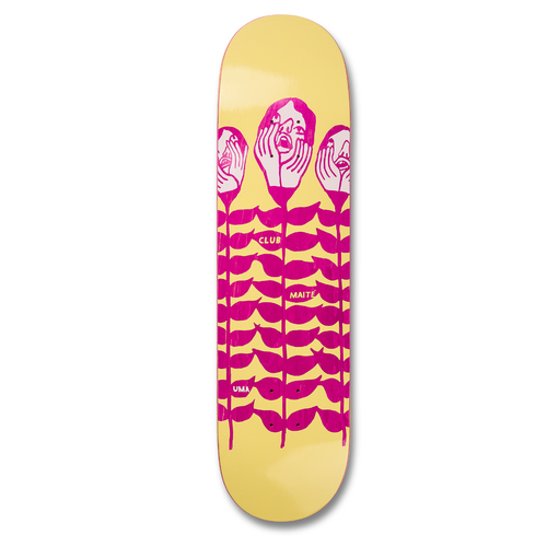 Uma Abnormal Growth Maite Skateboard Deck Yellow 8.25