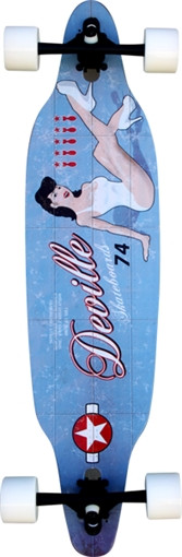 DEVILLE LUCKY LADY II DT SKATEBOARD COMPLETE-9.25x37.5/31.1wb