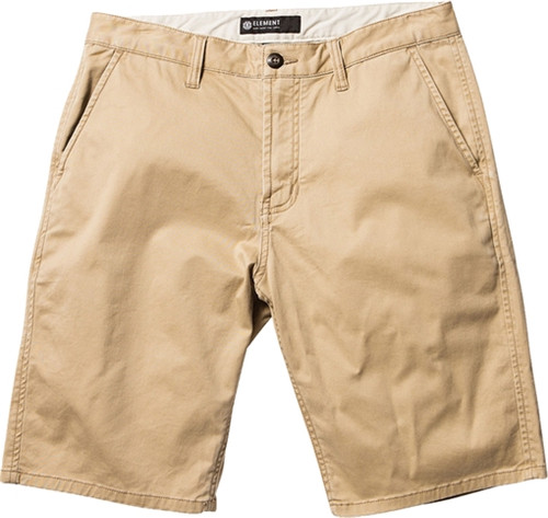 ELEMENT HOWLAND FLEX CHINO SHORTS 36-DESERT KHAKI