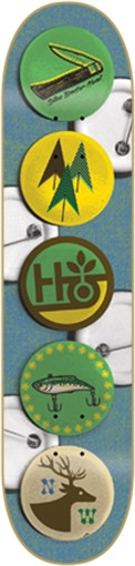 HABITAT S.B.N. BUTTONS Skateboard Deck-8.0