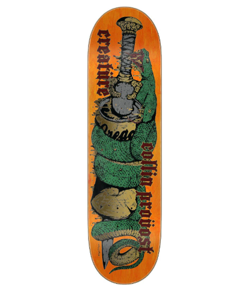 Creature Provost Crusher Pro Skate Deck Orange 8.47x31.98