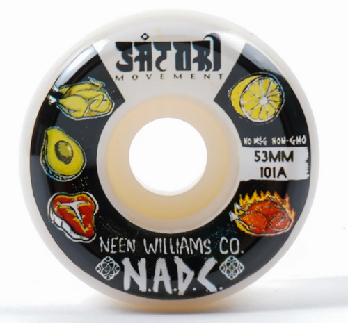 Satori Neen NADC Wheels Black White 53mm 101a