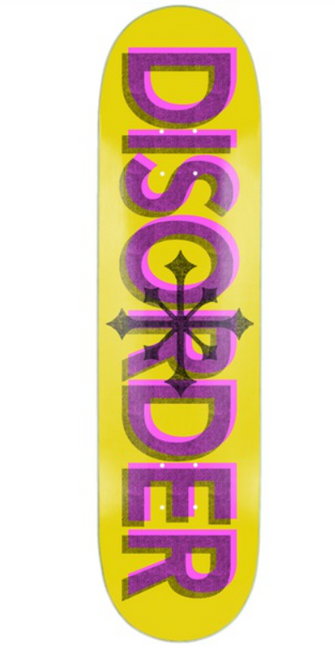 Disorder Misplaced Crossover Skate Deck Yellow 8.0