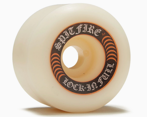 Spitfire Lock In Full F4 Wheels Set White Black Orange 57mm/99d