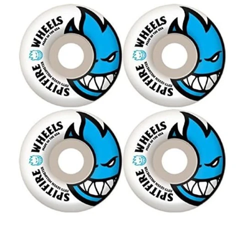 Spitfire Bighead Wheels Set White Blue 57mm/99d