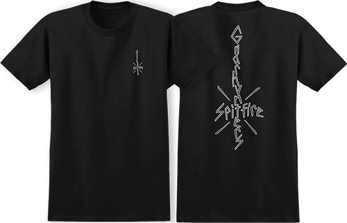 SPITFIRE GNARHUNTERS SPITFIRE SS TSHIRT LARGE  BLACK