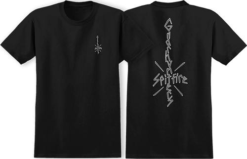 SPITFIRE GNARHUNTERS SPITFIRE SS TSHIRT XLARGE BLACK