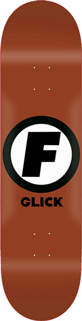 FOUNDATION GLICK CLASSIC F RUST SKATE DECK-8.0