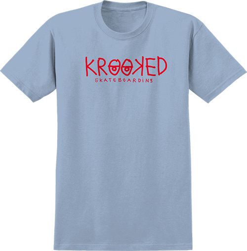 KROOKED KROOKED EYES SS TSHIRT XLARGE LT.BLUE/RED