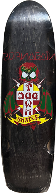 DOGTOWN BORN AGAIN 70'S SKATE DECK-8.37x30 BLK/BLK FADE