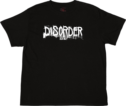 DISORDER SPRAY SS TSHIRT MEDIUM VINTAGE BLACK