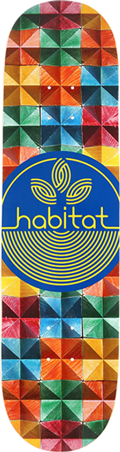 HABITAT MODULAR SKATE DECK-8.25 BLUE