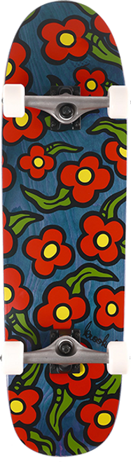 KROOKED WILDSTYLE FLOWER SKATEBOARD COMPLETE-8.88