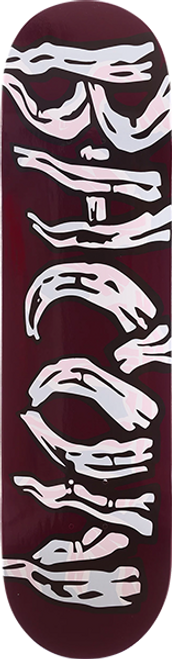 BACON LOGO SKATEBOARD DECK 8.38 PURPLE/WHT