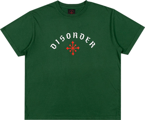 DISORDER ARCH LOGO SS TSHIRT SMALL OLIVE