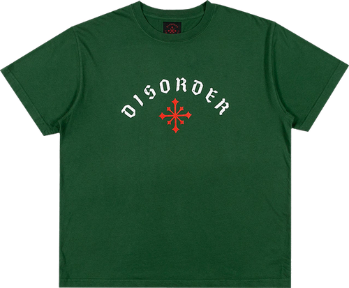 DISORDER ARCH LOGO SS TSHIRT LARGE  OLIVE