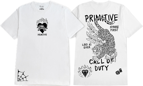 PRIMITIVE TASK FORCE SS TSHIRT SMALL WHITE