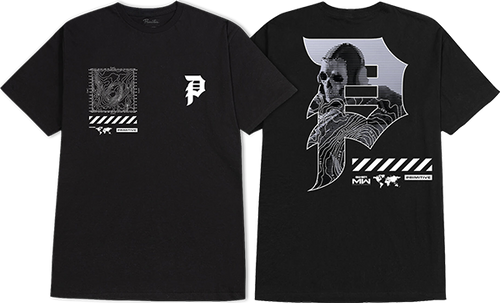 PRIMITIVE MAPPING DIRTY P SS TSHIRT SMALL BLACK