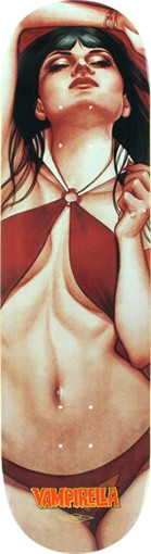 PRIMITIVE VAMPIRELLA PIN-UP SKATEBOARD DECK-8.25