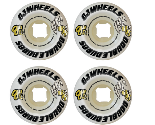 OJ Double Duro Mini Combo Wheels Set White Black 56mm 95/101
