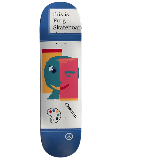 Frog THIS IS FROG Skateboard Deck Blue 8